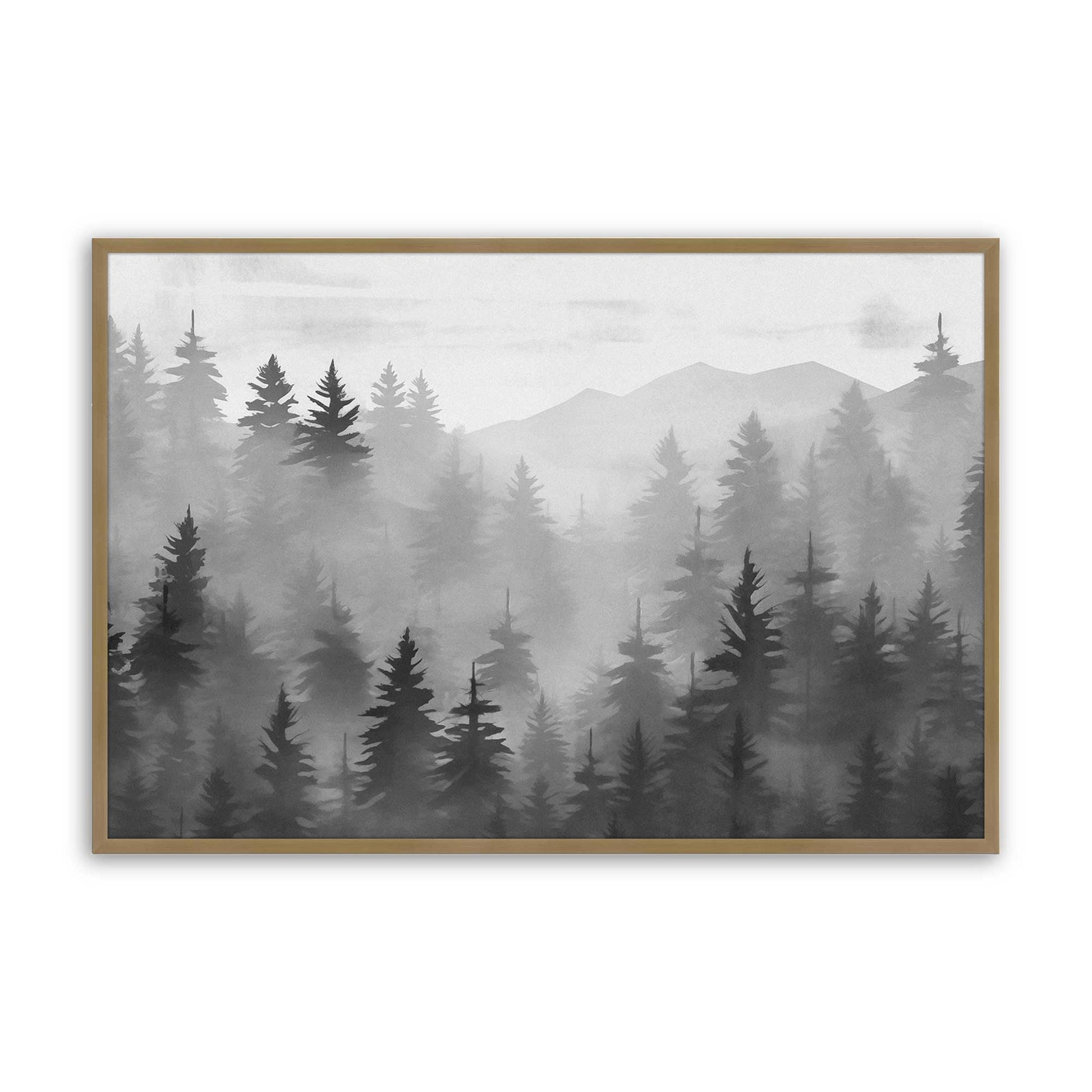 [Color:Brushed Gold], Picture of art in a Brushed Gold frame