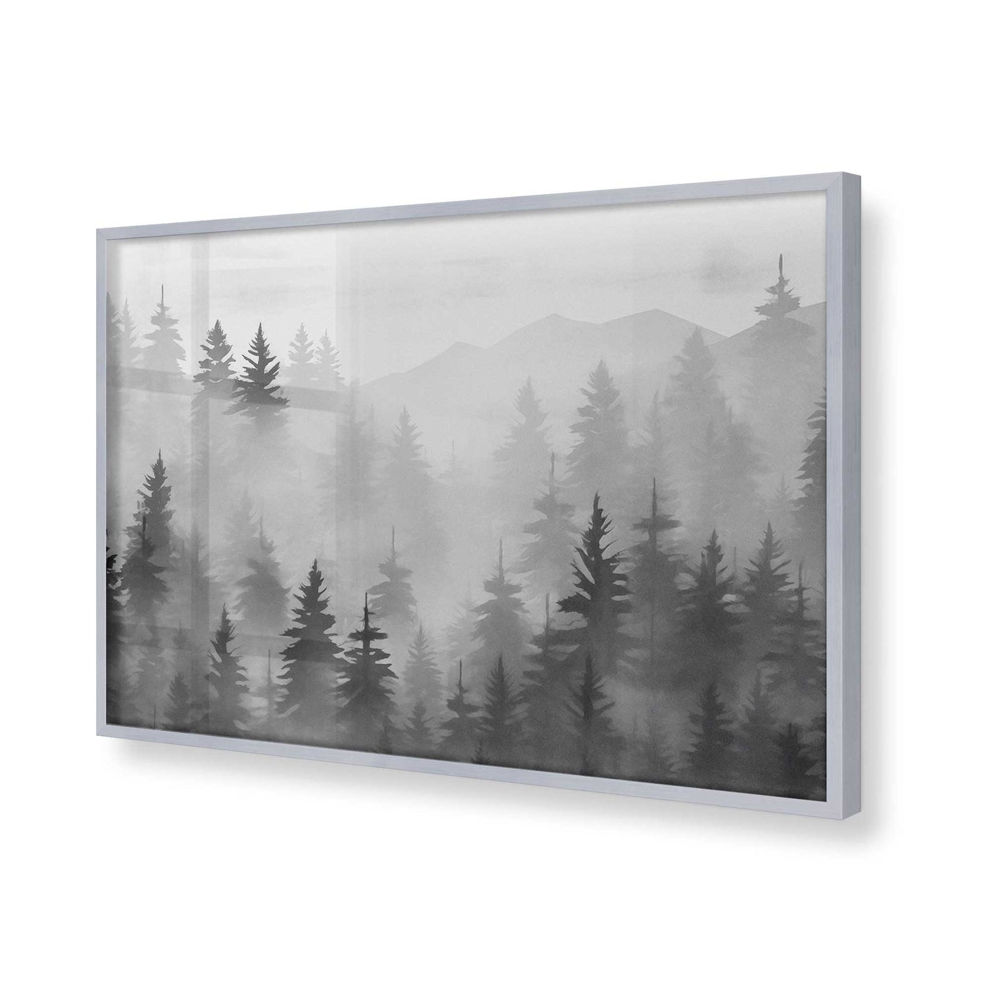 [Color:Polished Chrome], Picture of art in a Polished Chrome frame of the corner