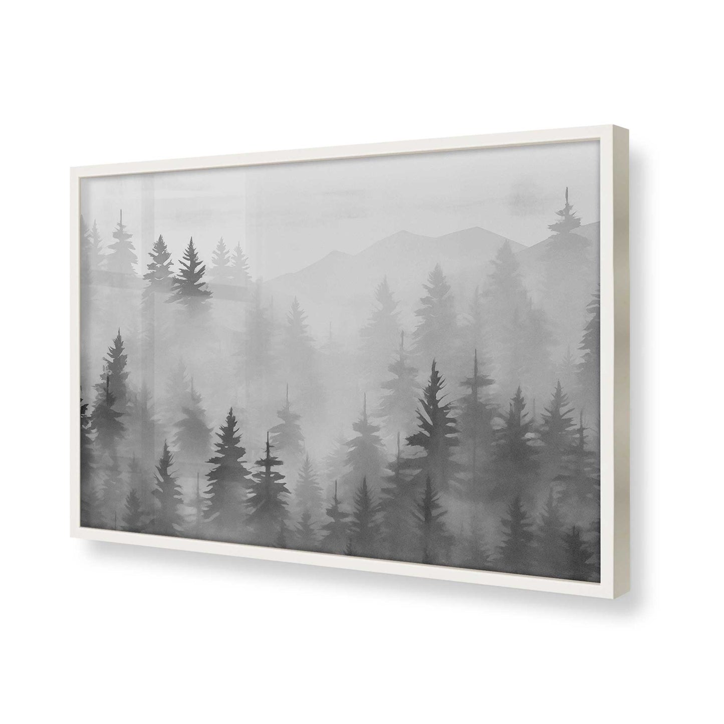 [Color:Opaque White], Picture of art in a Opaque White frame of the corner