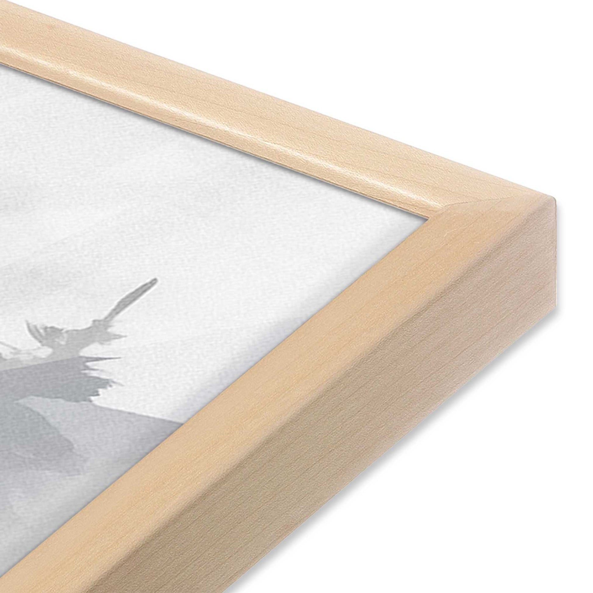 [Color:Raw Maple], Picture of art in a Raw Maple frame at an angle