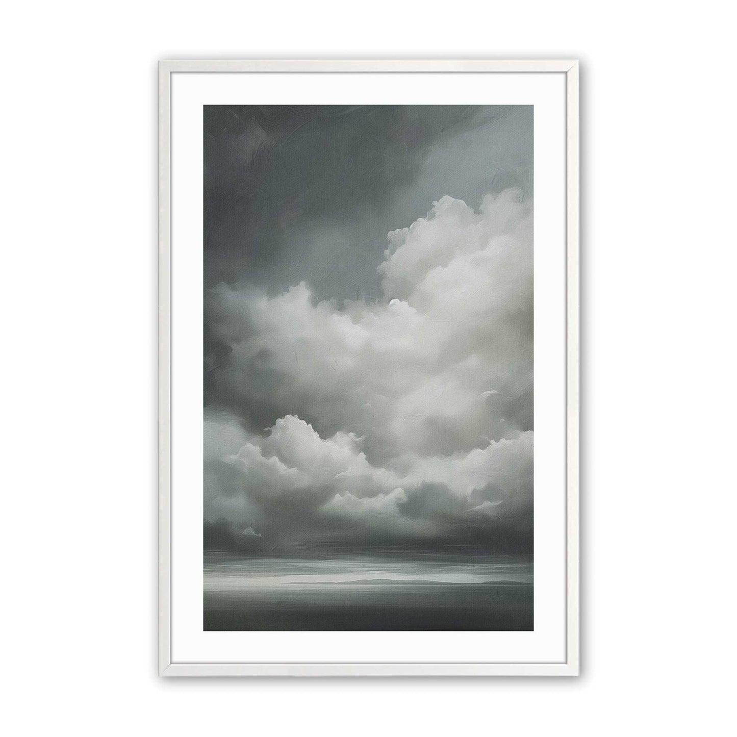 [Color:Opaque White], Picture of art in a Opaque White frame