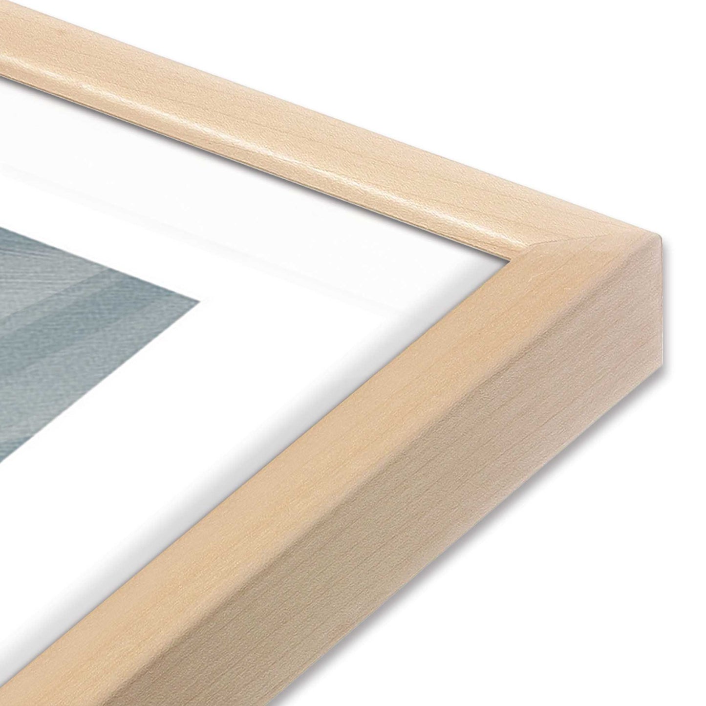 [Color:Raw Maple], Picture of art in a Raw Maple frame at an angle