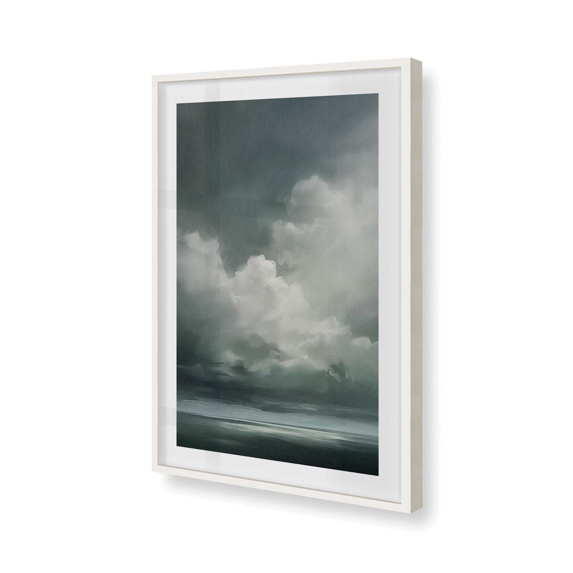 [Color:Opaque White], Picture of art in a Opaque White frame of the corner