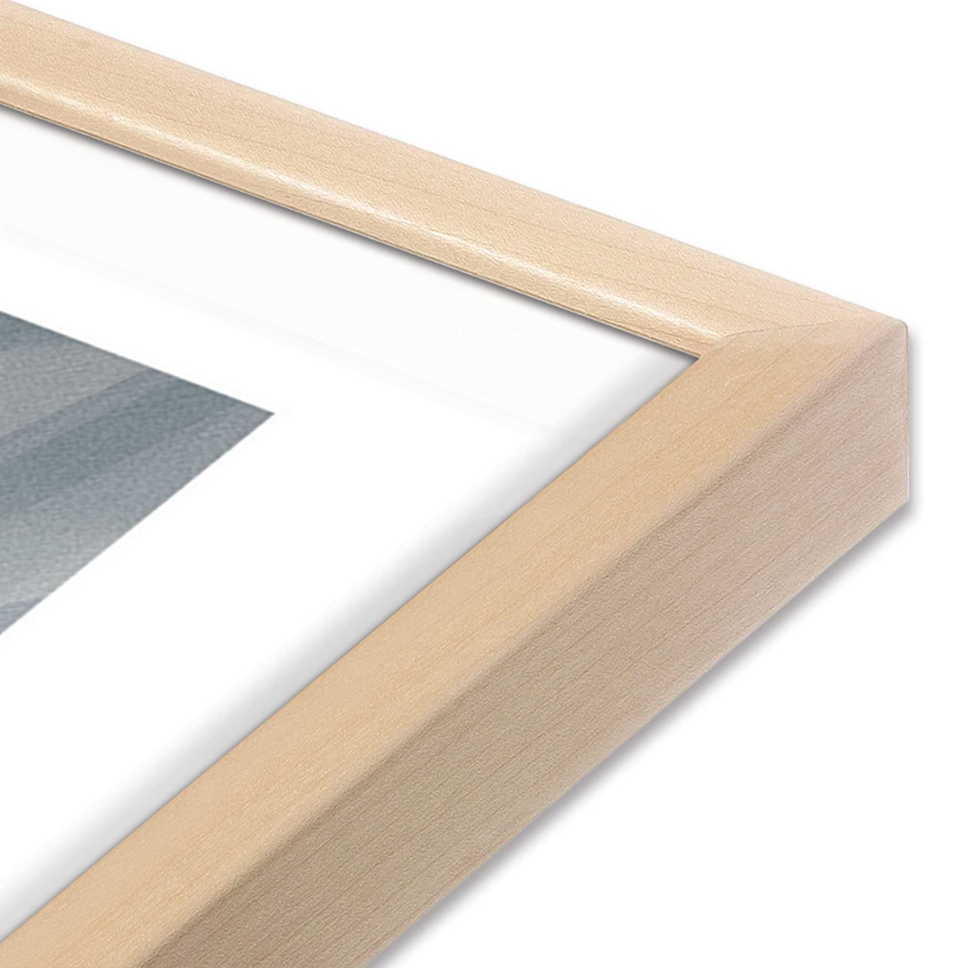 [Color:Raw Maple], Picture of art in a Raw Maple frame at an angle