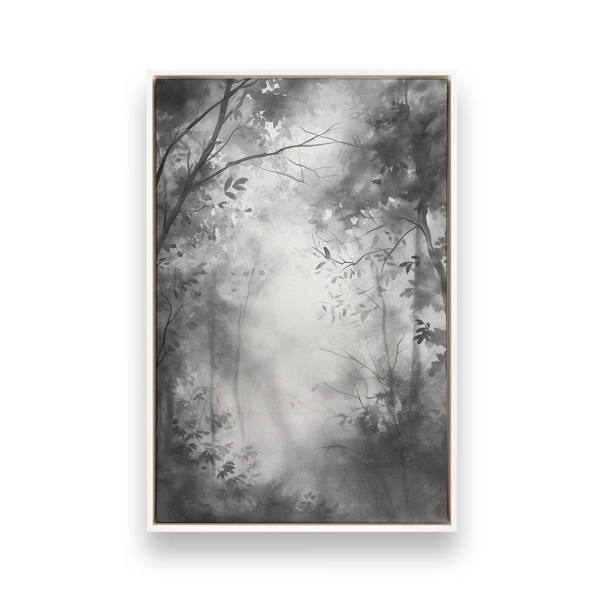 [Color:Opaque White], Picture of art in a White frame