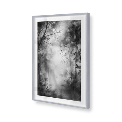 [Color:Polished Chrome], Picture of art in a Polished Chrome frame of the corner