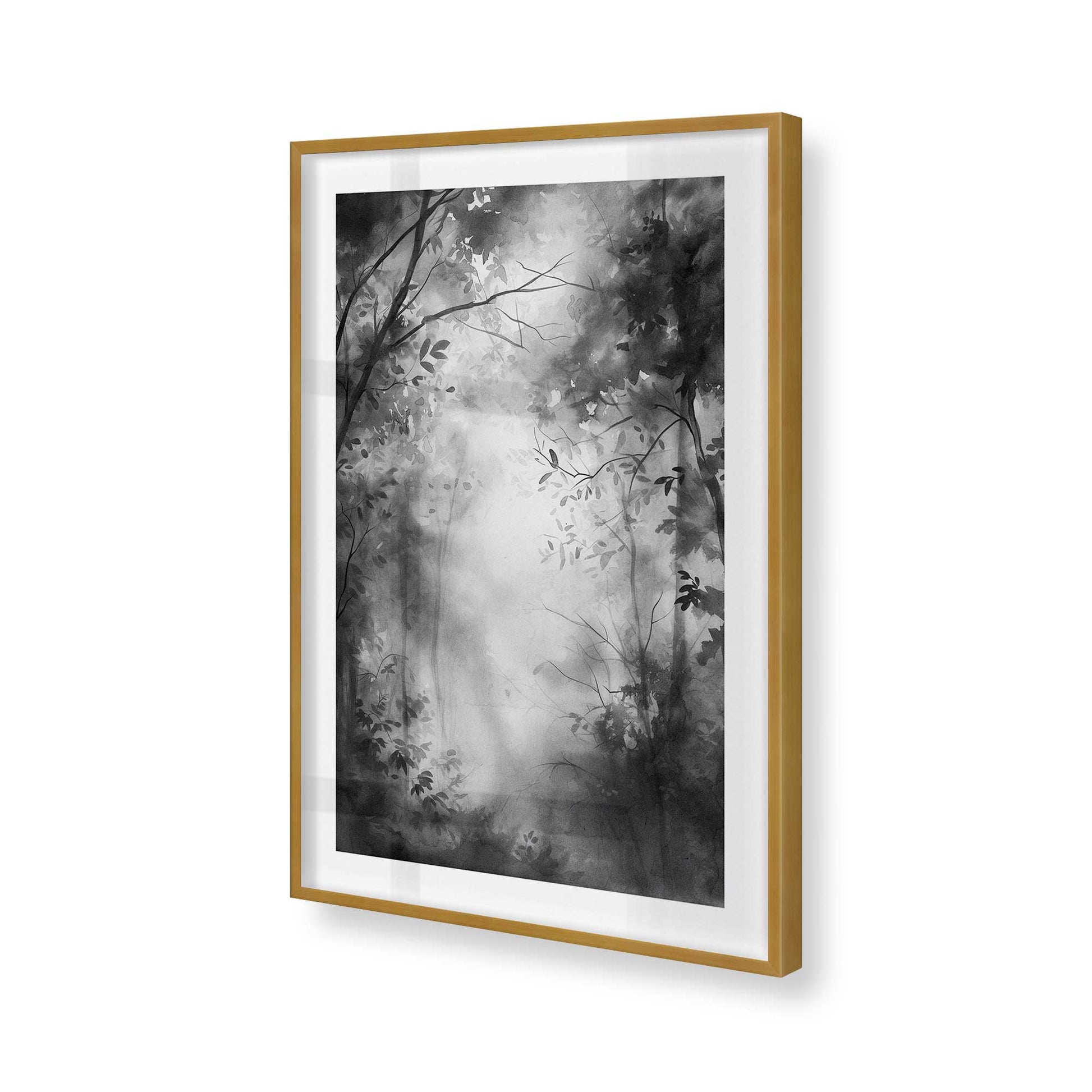 [Color:Polished Gold], Picture of art in a Polished Gold frame of the corner