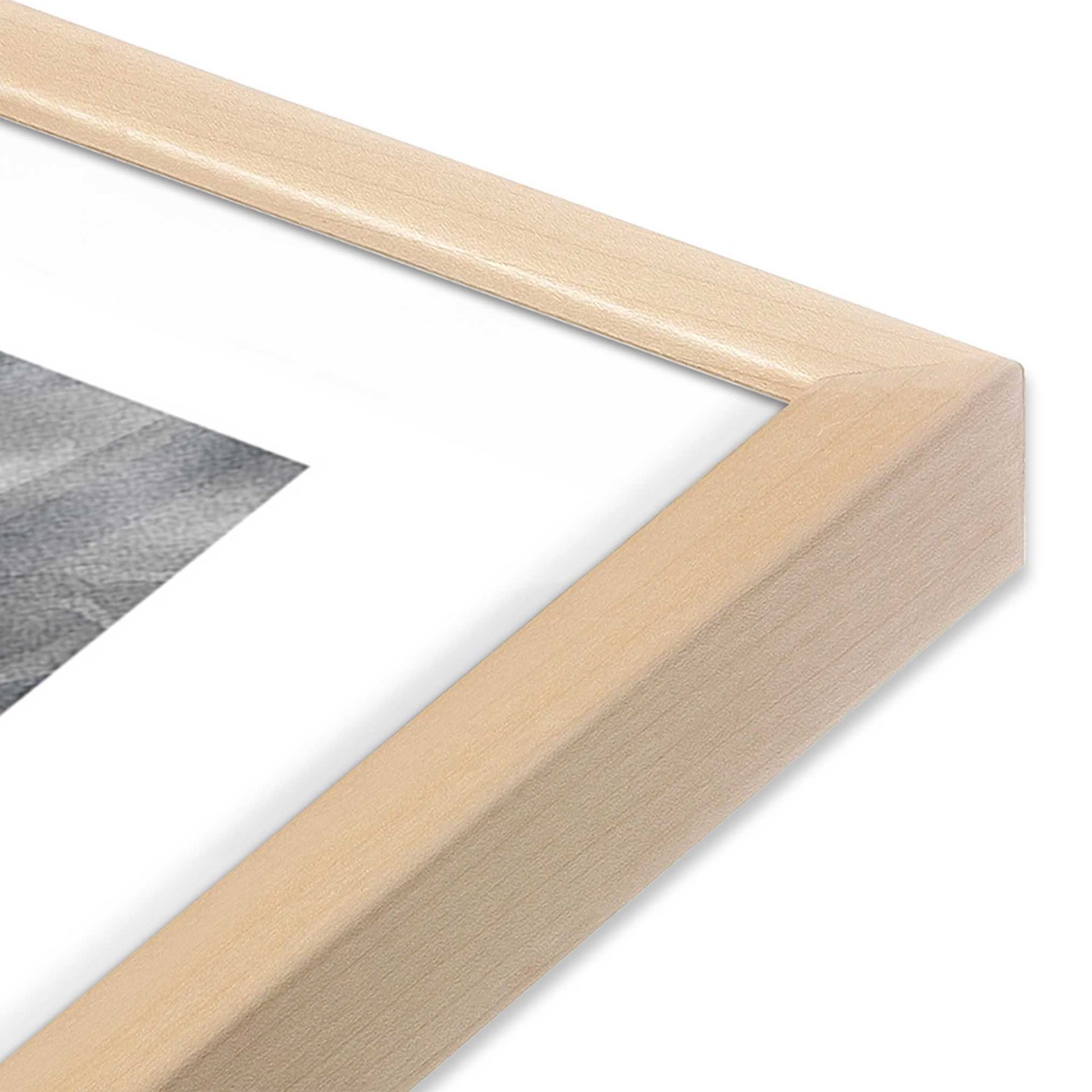 [Color:Raw Maple], Picture of art in a Raw Maple frame at an angle