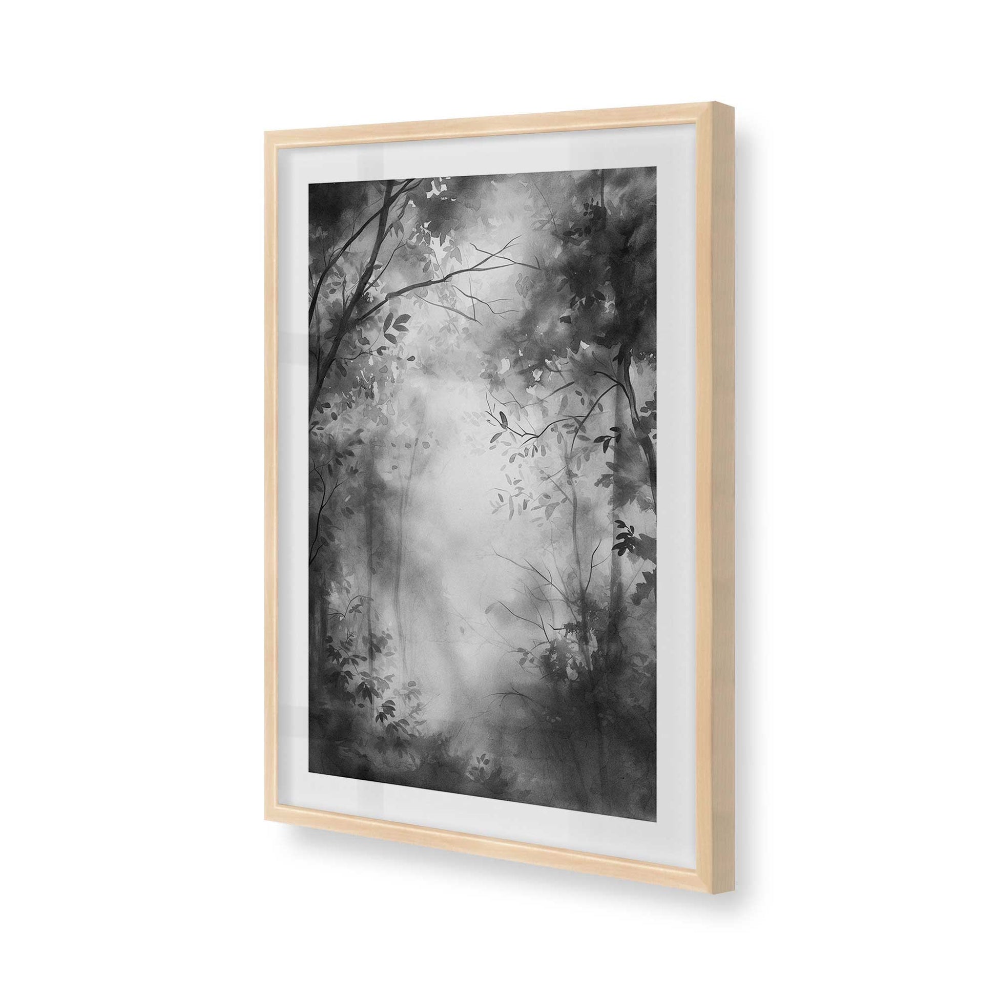 [Color:Raw Maple], Picture of art in a Raw Maple frame of the corner