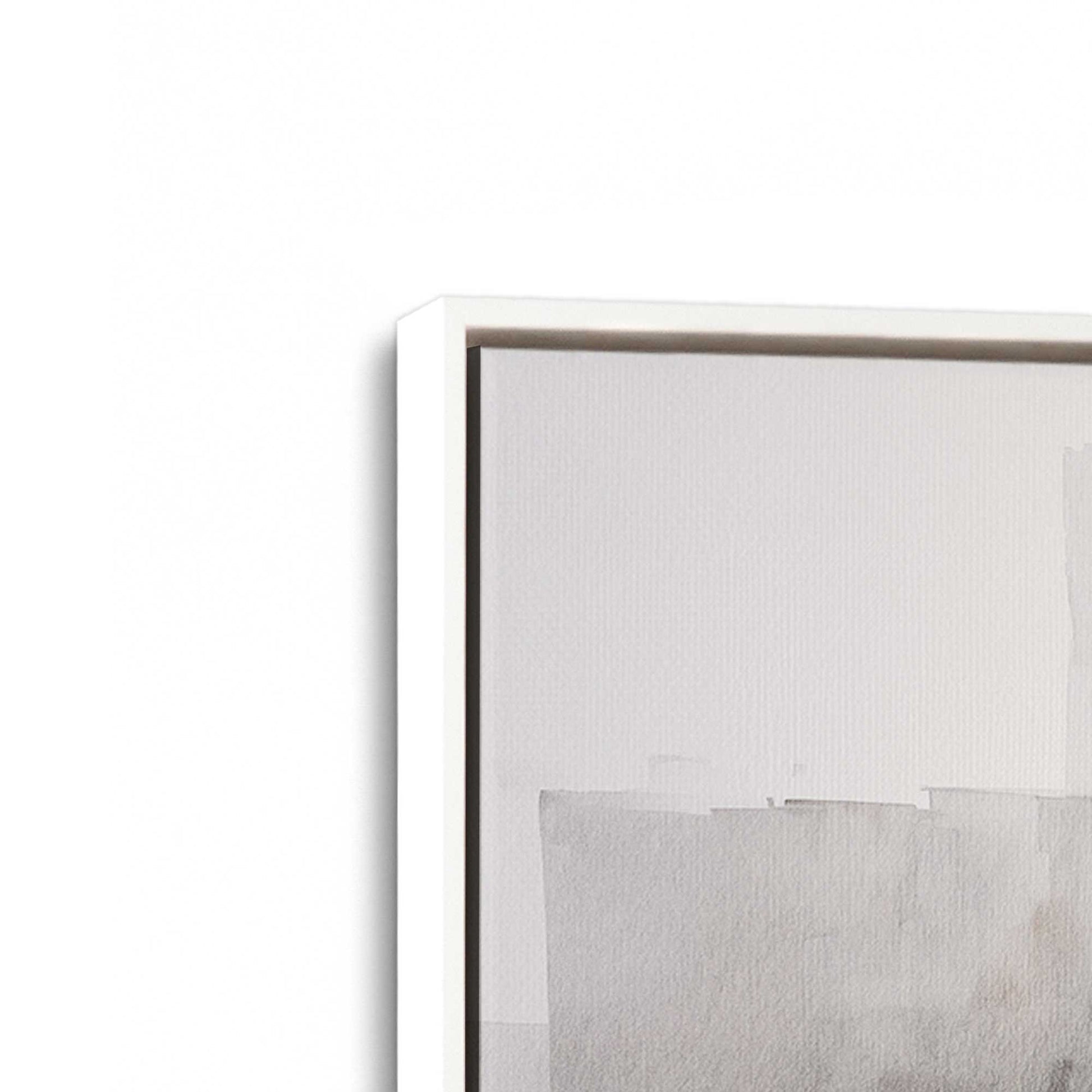 [Color:Opaque White], Picture of art in a White frame at an angle