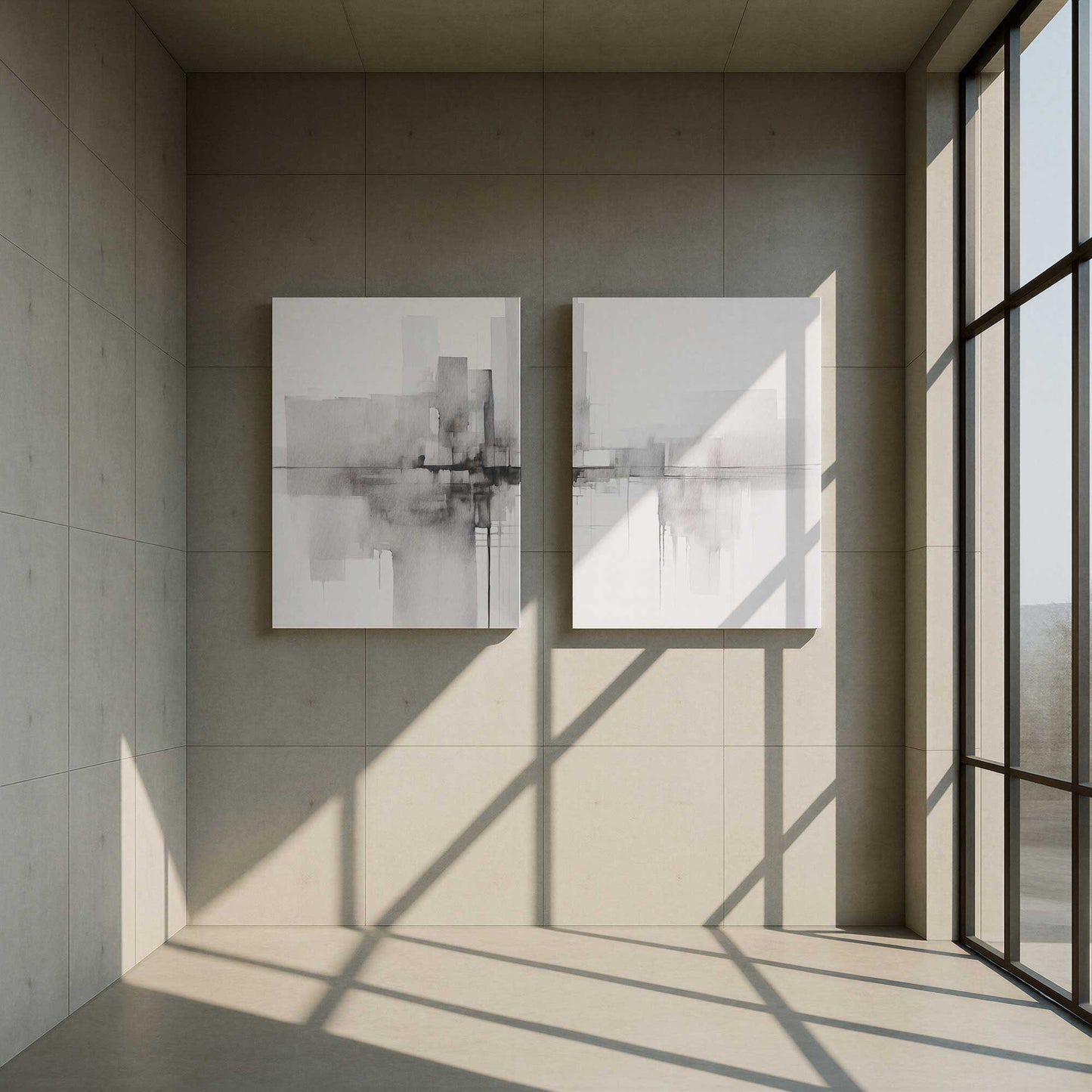 [Color:Stretched Canvas], Picture of art in a room
