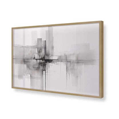 [Color:Brushed Gold], Picture of art in a Brushed Gold frame of the corner