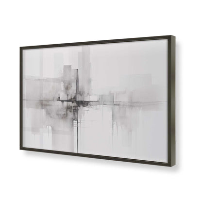 [Color:Satin Black], Picture of art in a Satin Black frame of the corner