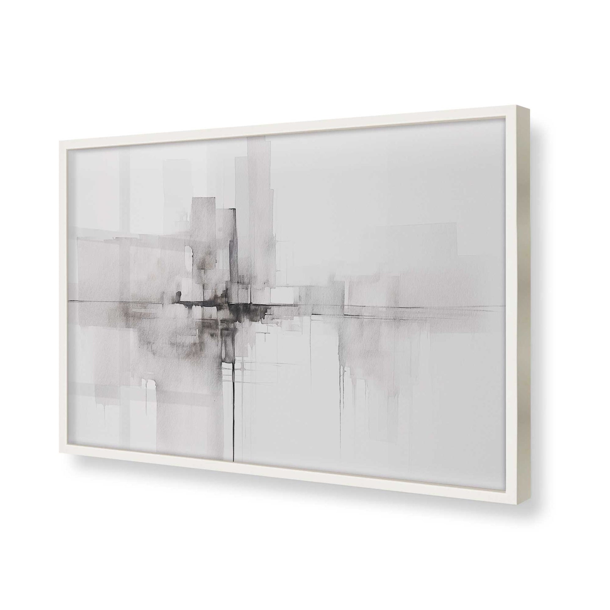 [Color:Opaque White], Picture of art in a Opaque White frame of the corner