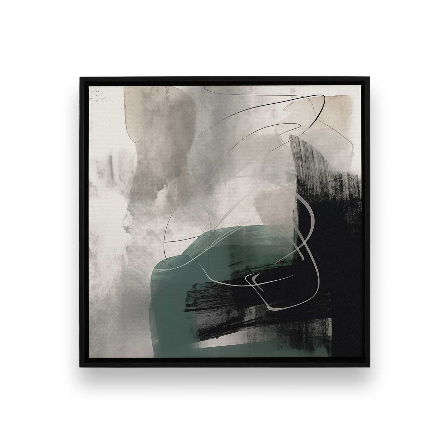 [Color:Satin Black], Picture of art in a Satin Black frame