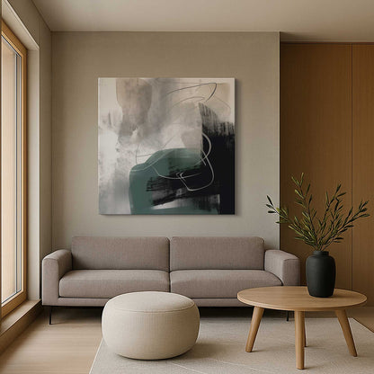 [Color:Stretched Canvas], Picture of art in a room
