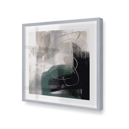 [Color:Polished Chrome], Picture of art in a Polished Chrome frame at an angle