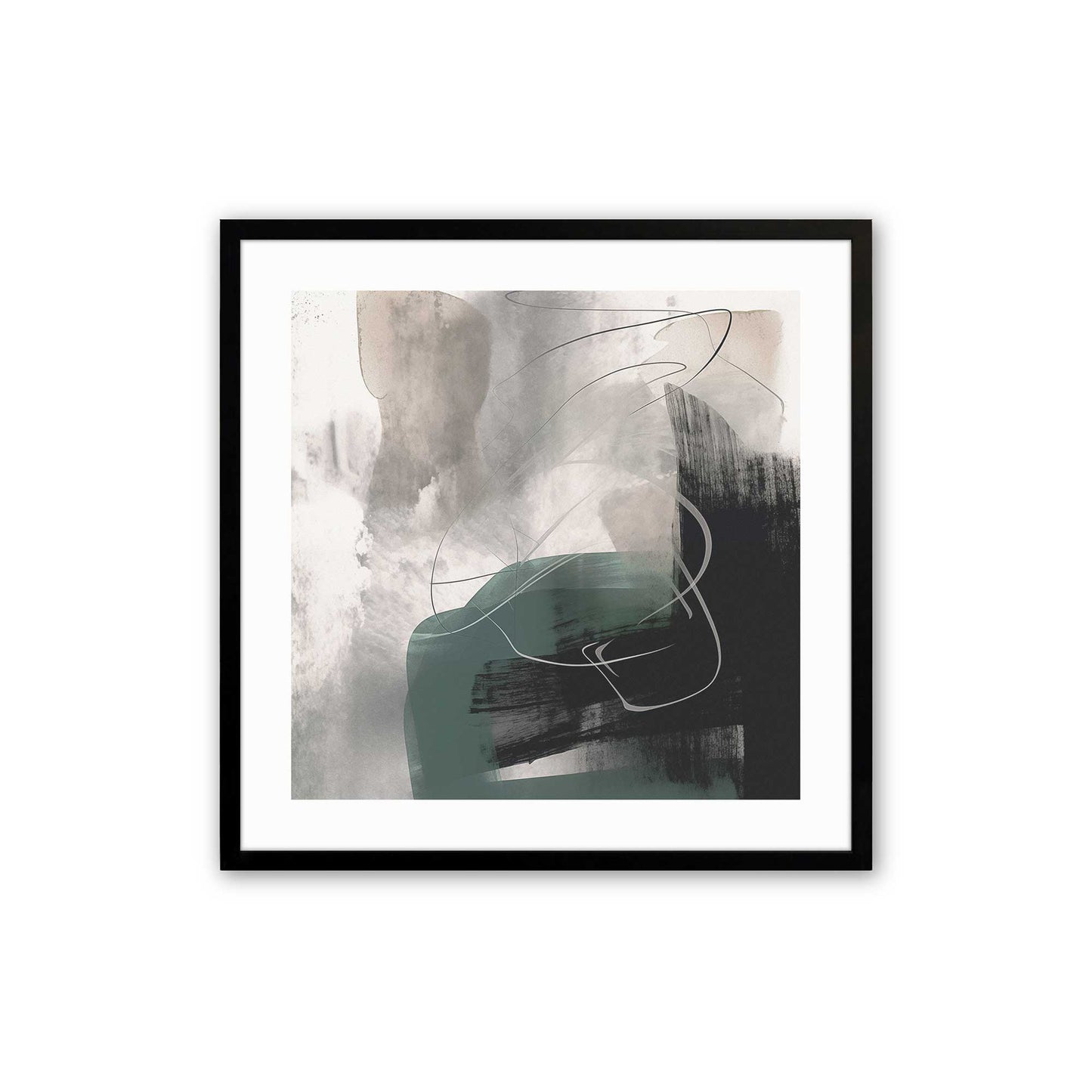 [Color:Satin Black], Picture of art in a Satin Black frame