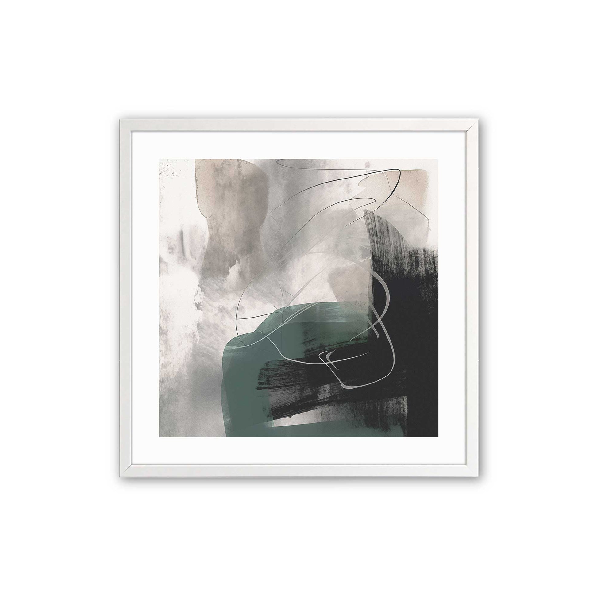 [Color:Opaque White], Picture of art in a Opaque White frame