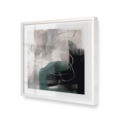 [Color:Opaque White], Picture of art in a Opaque White frame at an angle