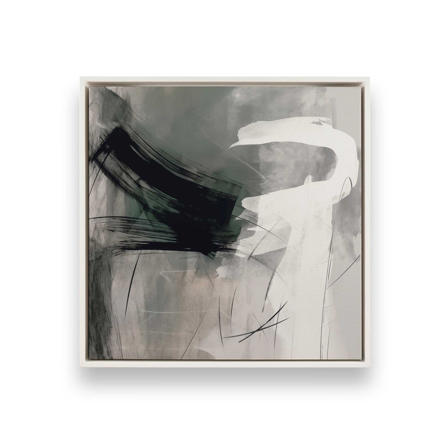 [Color:Opaque White], Picture of art in a White frame