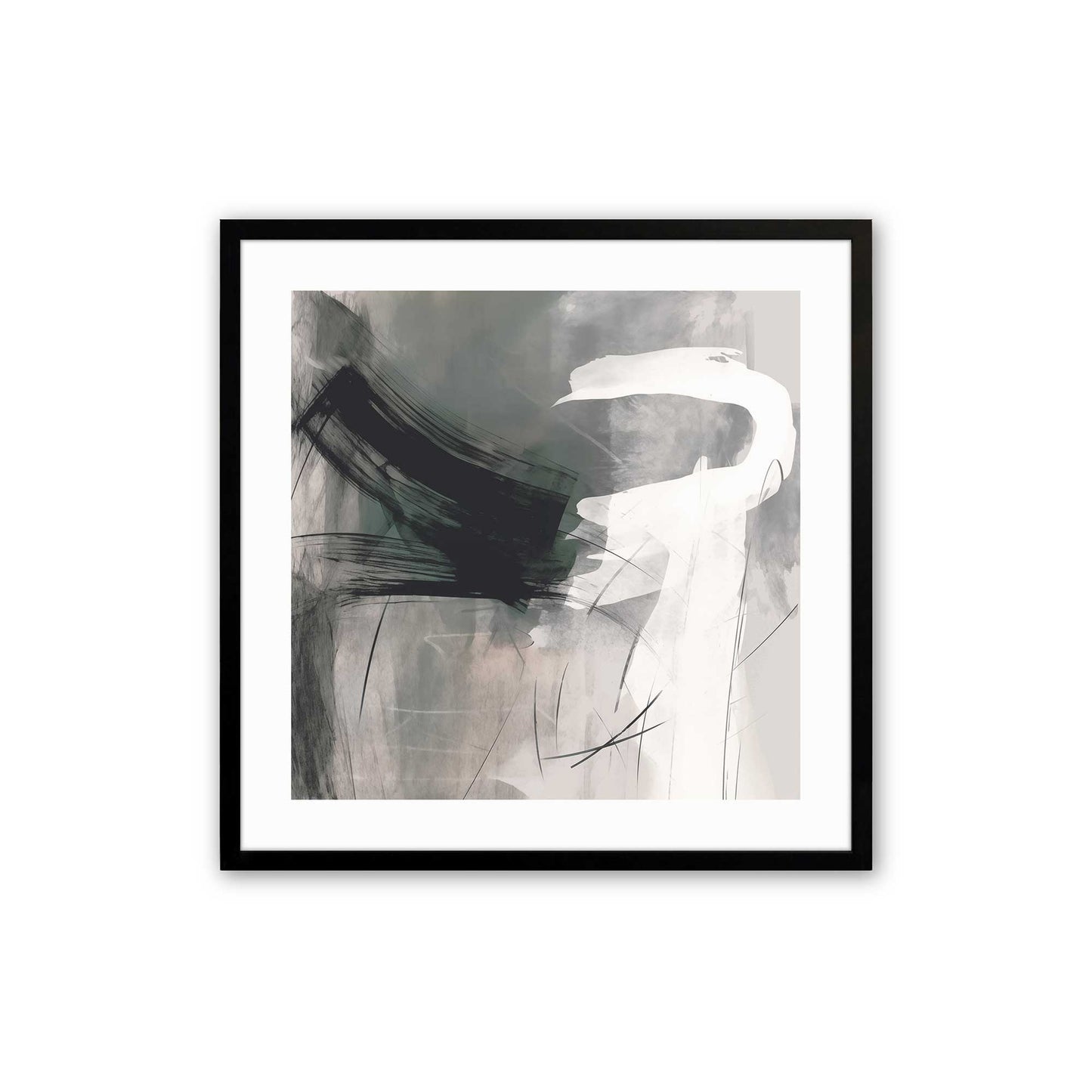 [Color:Satin Black], Picture of art in a Satin Black frame