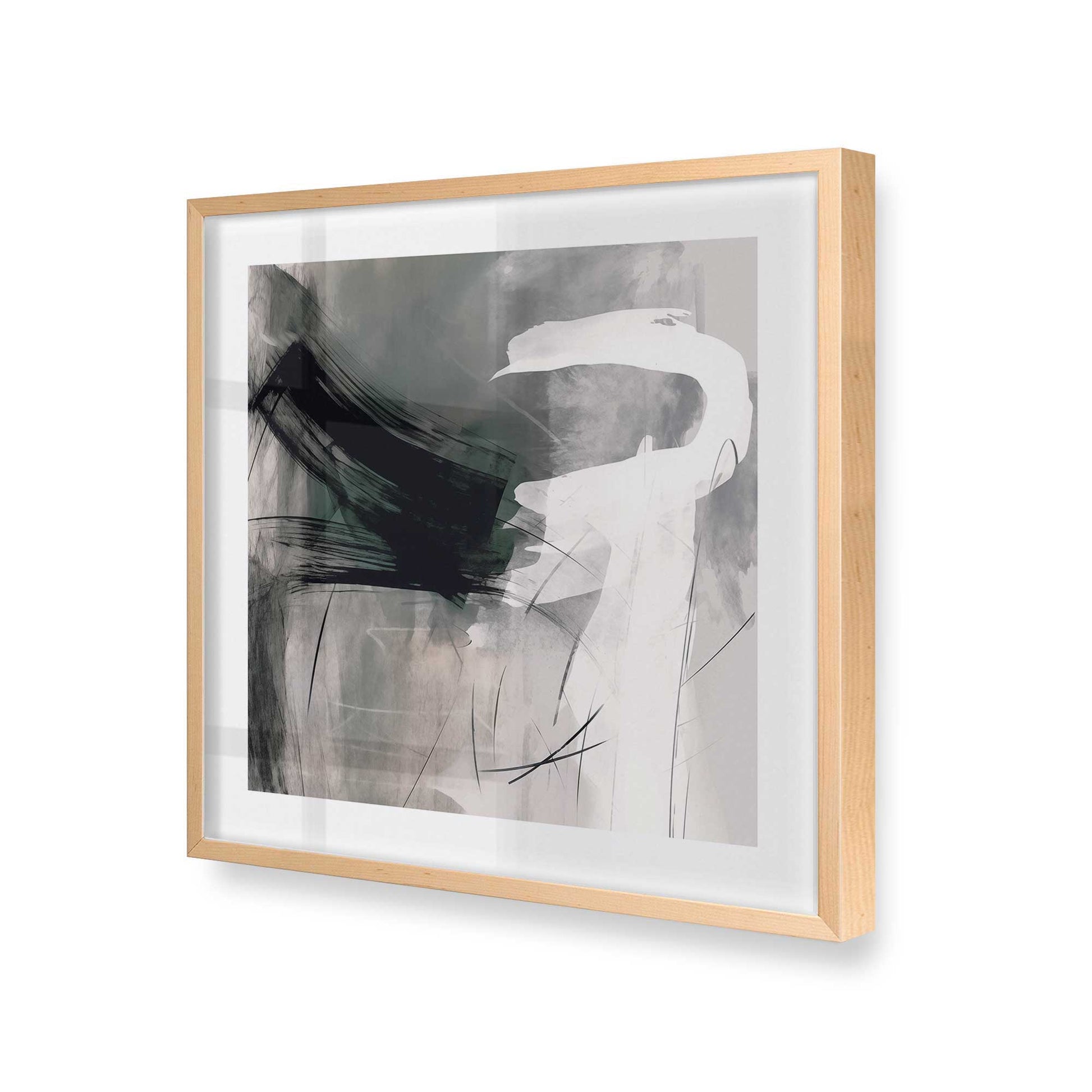 [Color:Raw Maple], Picture of art in a Raw Maple frame at an angle