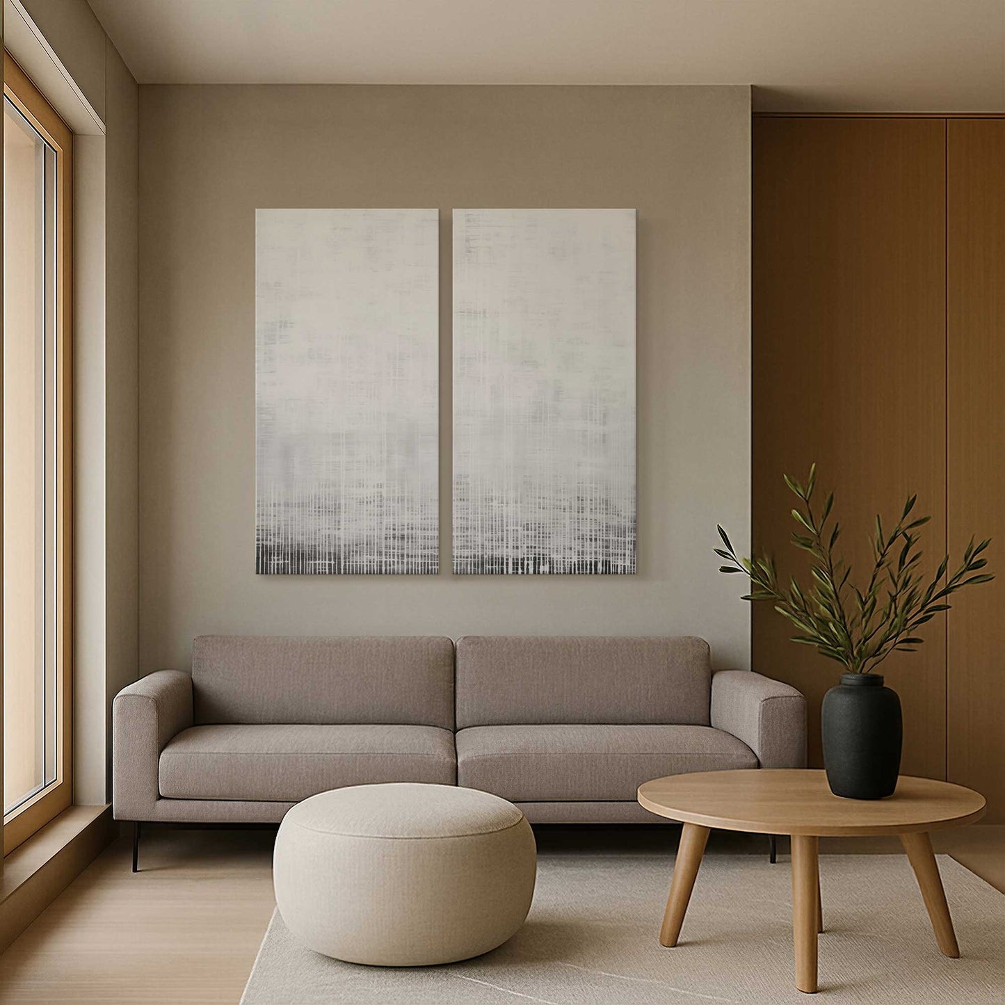 [Color:Stretched Canvas], Picture of art in a room