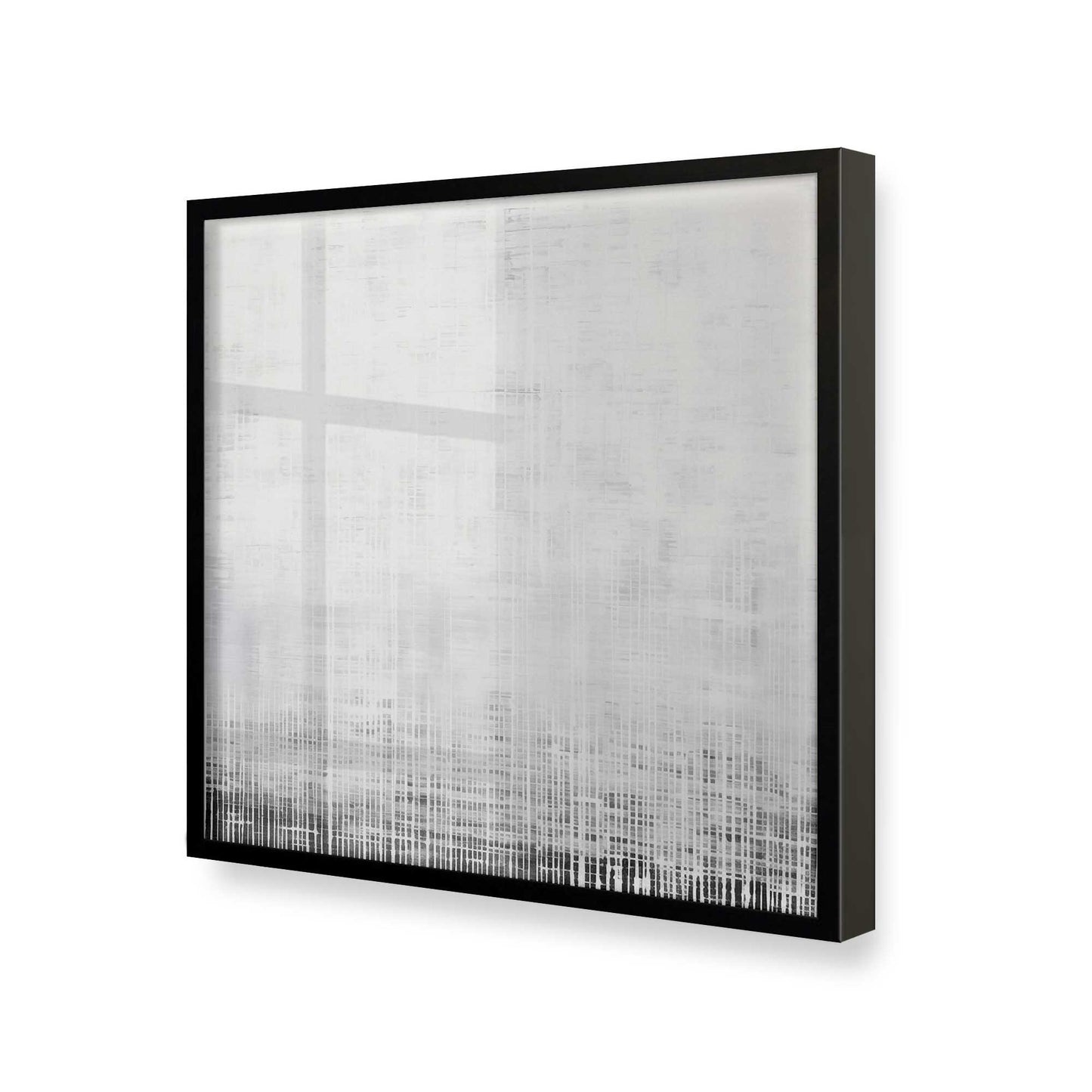 [Color:Satin Black], Picture of art in a Satin Black frame at an angle