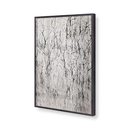 [Color:Weathered Zinc], Picture of art in a Weathered Zinc frame of the corner