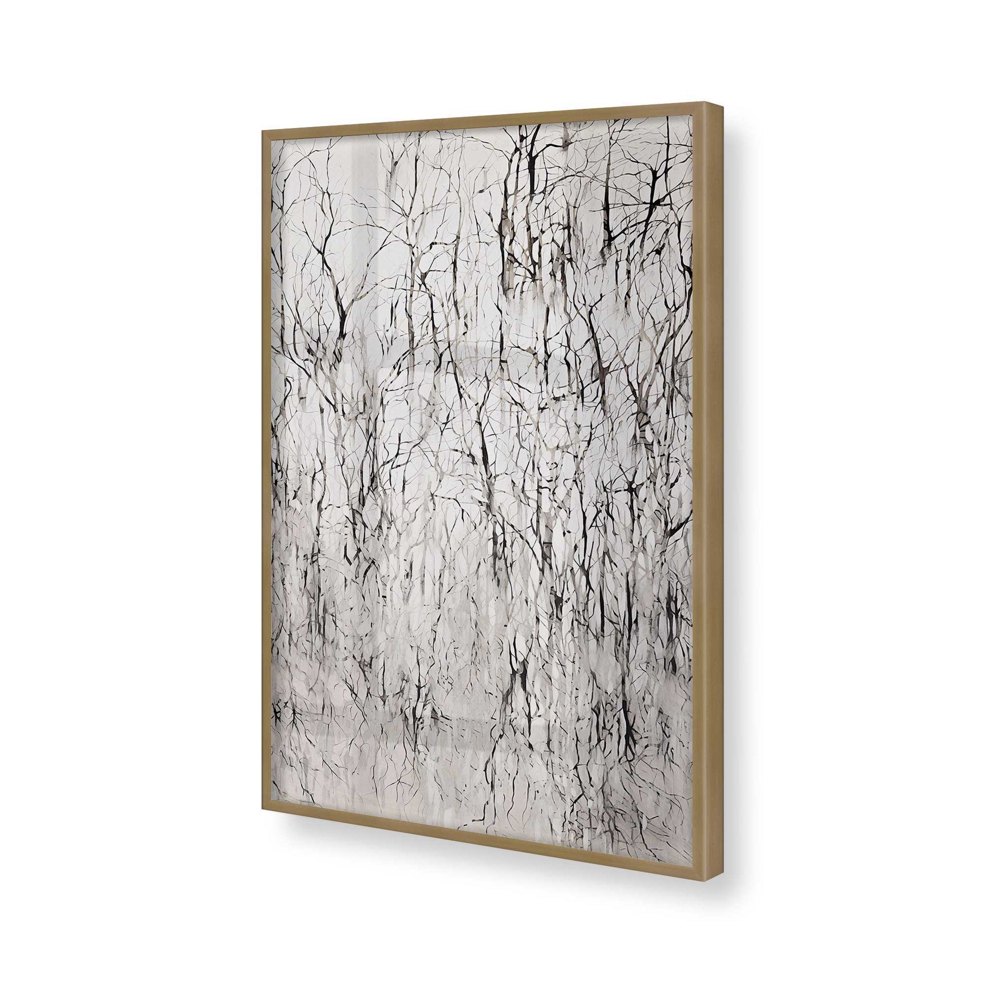 [Color:Brushed Gold], Picture of art in a Brushed Gold frame of the corner