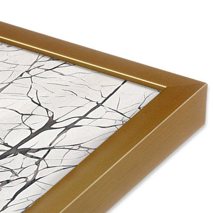 [Color:Polished Gold], Picture of art in a Polished Gold frame at an angle