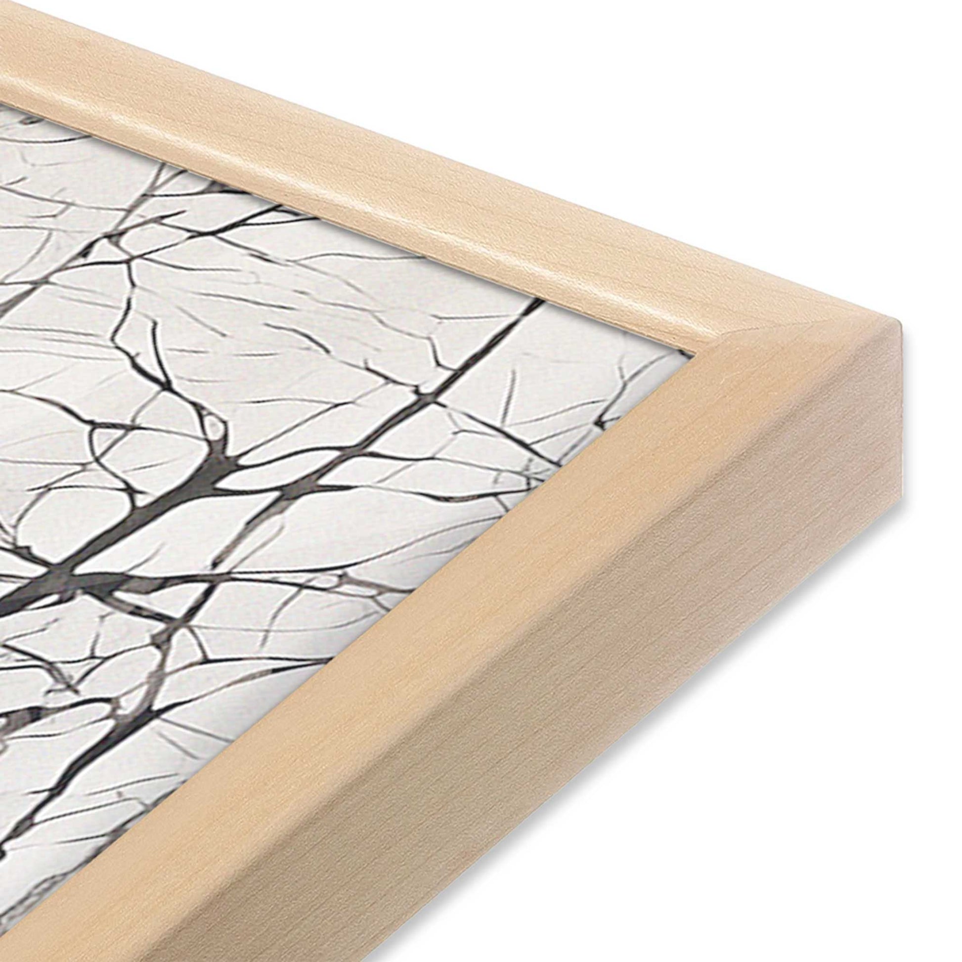 [Color:Raw Maple], Picture of art in a Raw Maple frame at an angle