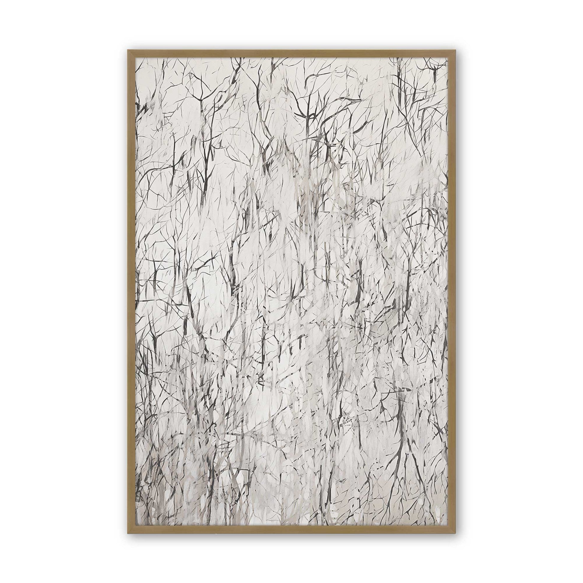 [Color:Brushed Gold], Picture of art in a Brushed Gold frame