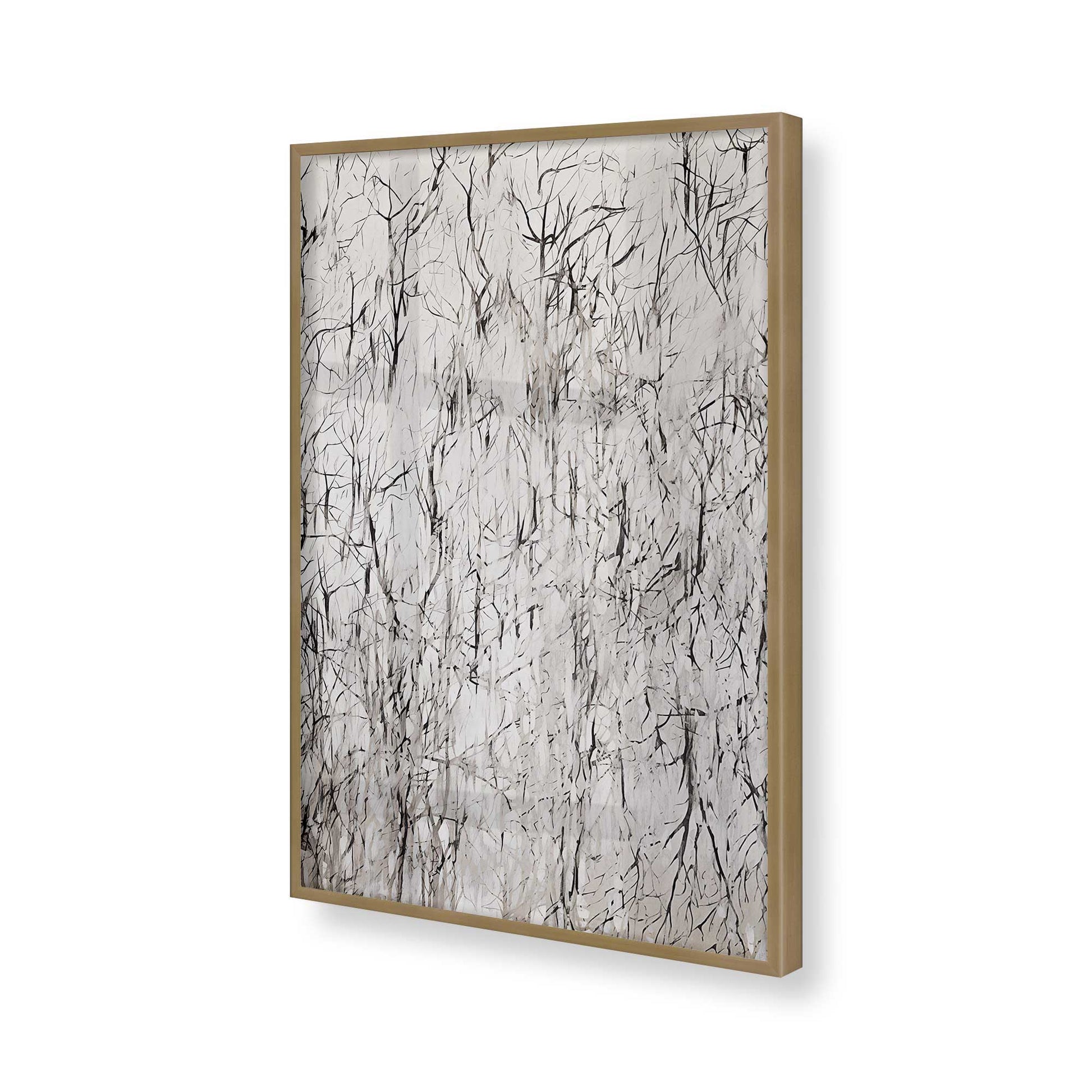 [Color:Brushed Gold], Picture of art in a Brushed Gold frame of the corner