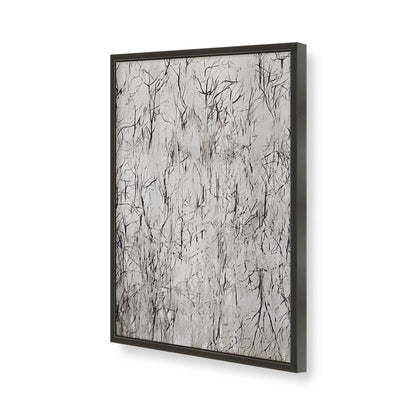 [Color:Satin Black], Picture of art in a Satin Black frame of the corner