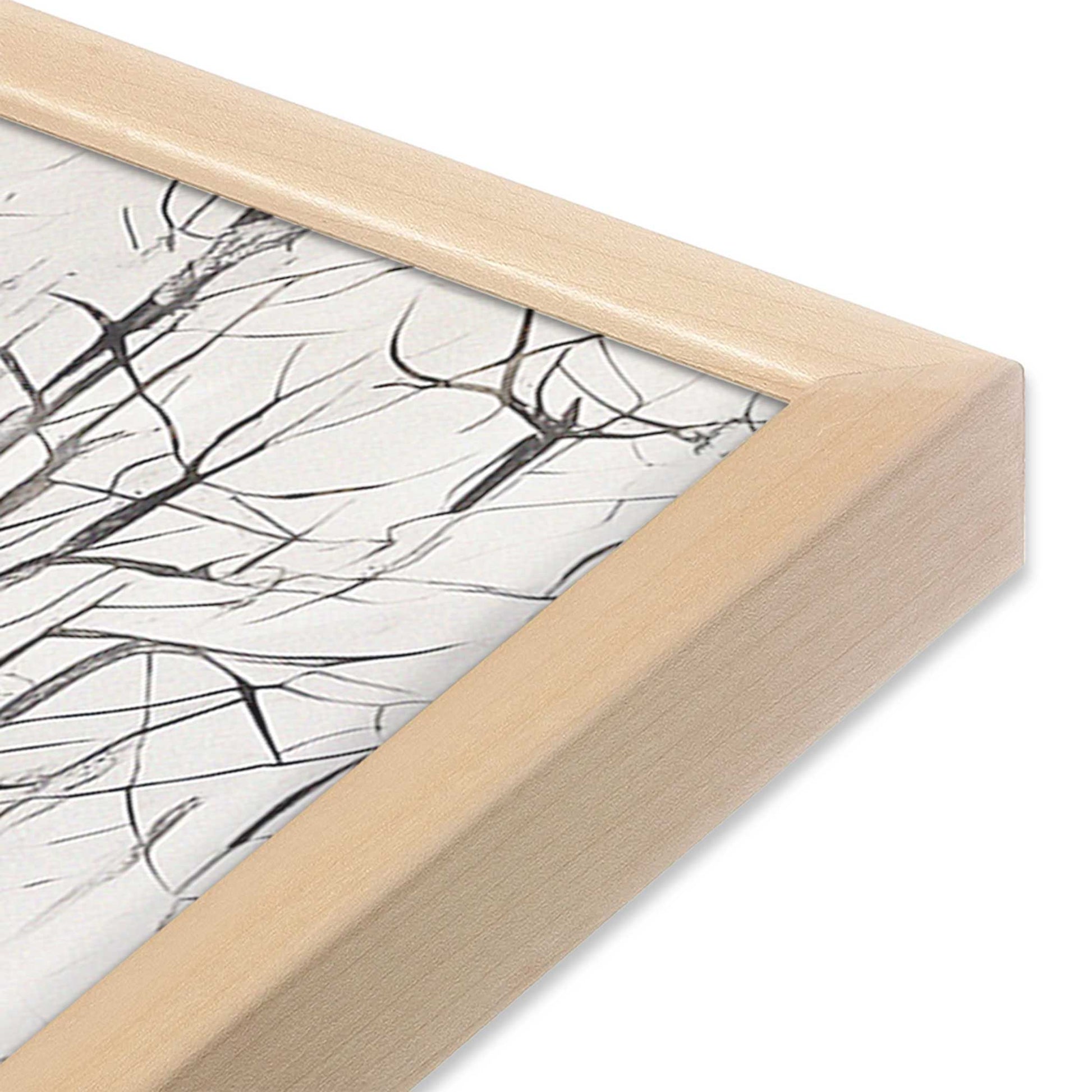 [Color:Raw Maple], Picture of art in a Raw Maple frame at an angle