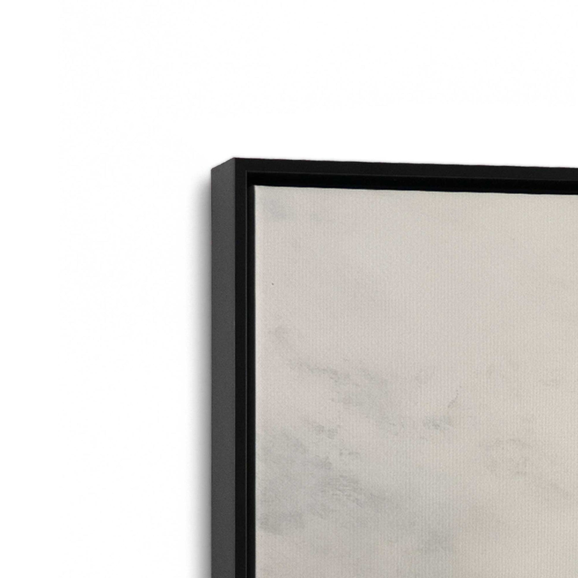 [Color:Satin Black], Picture of art in a Satin Black frame at an angle