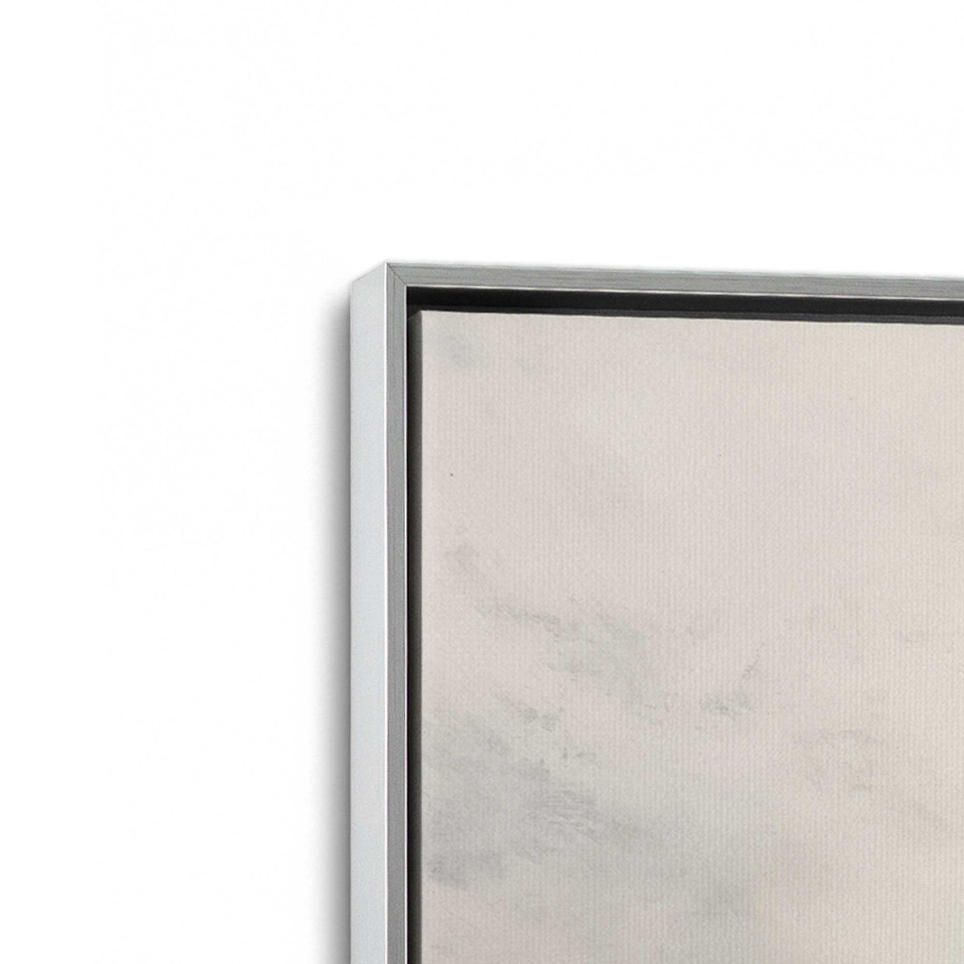 [Color:Polished Chrome], Picture of art in a Polished Chrome frame at an angle