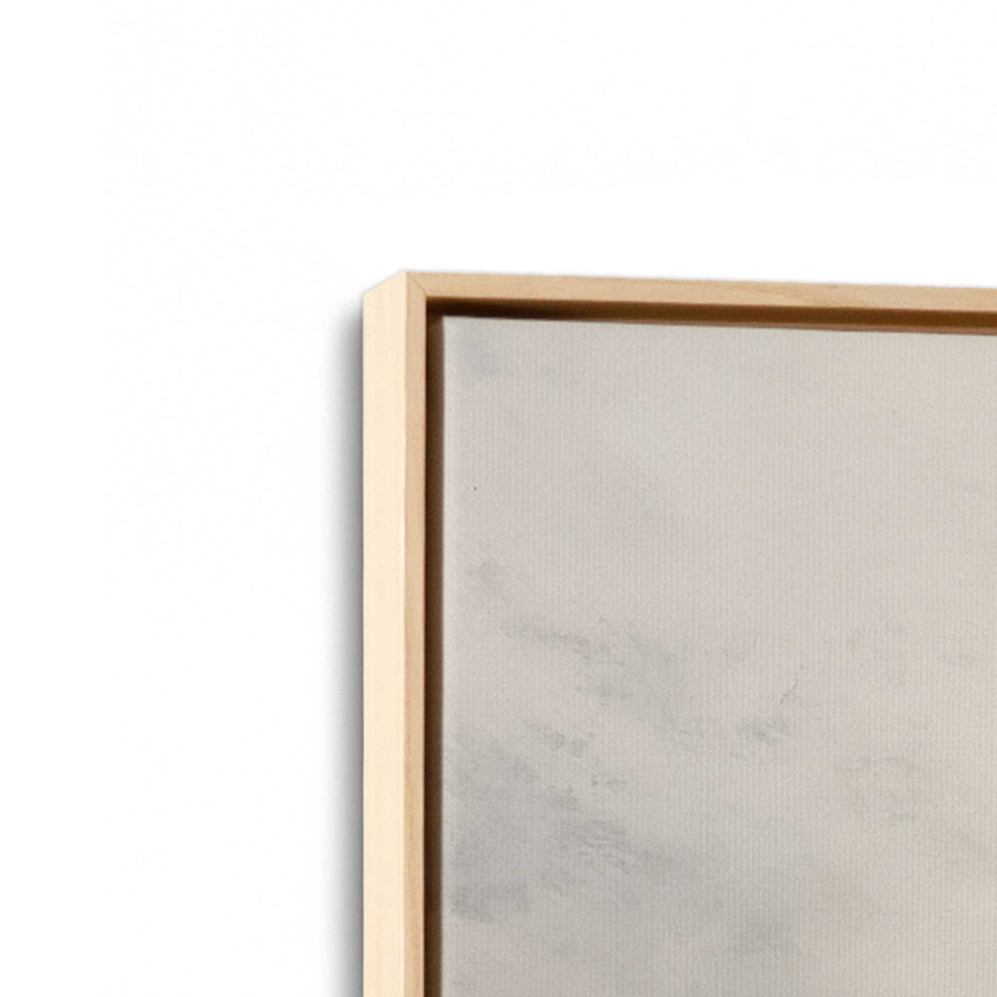 [Color:American Maple], Picture of art in a American Maple frame at an angle