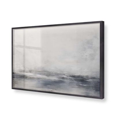 [Color:Weathered Zinc], Picture of art in a Weathered Zinc frame of the corner