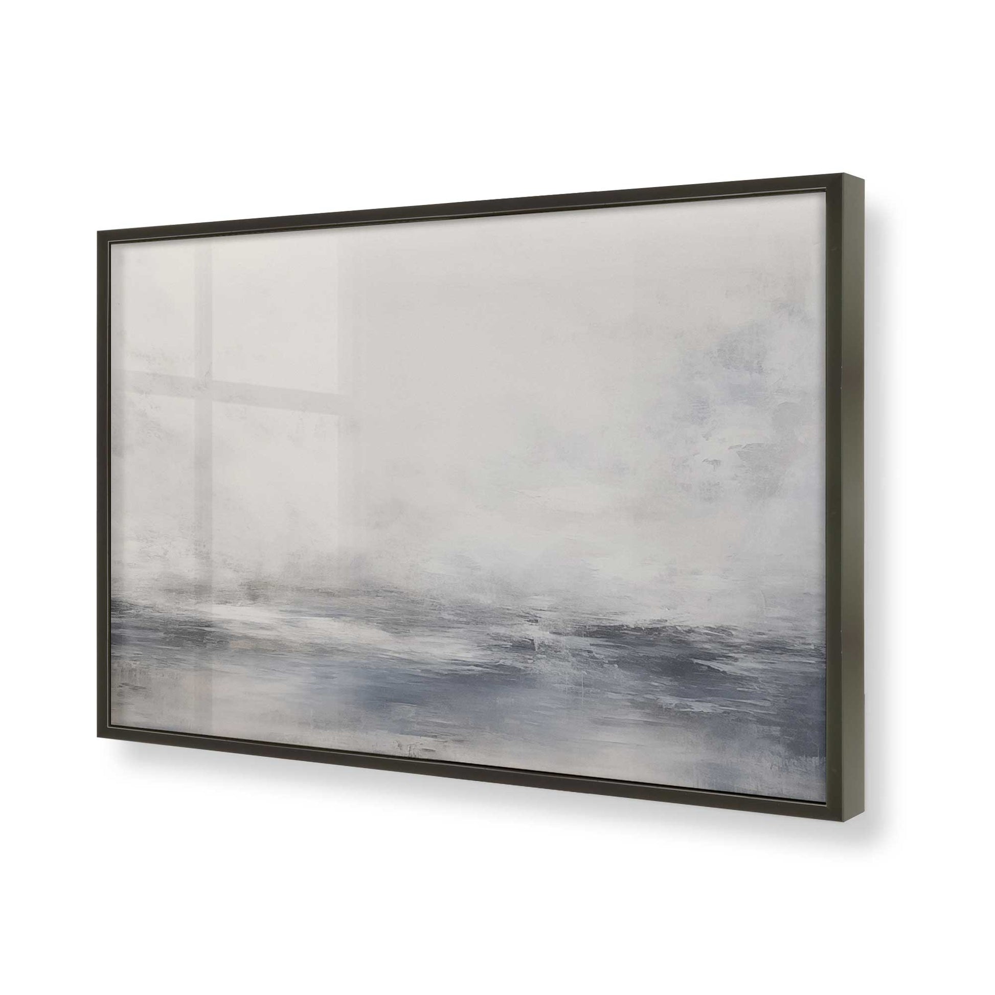 [Color:Satin Black], Picture of art in a Satin Black frame of the corner