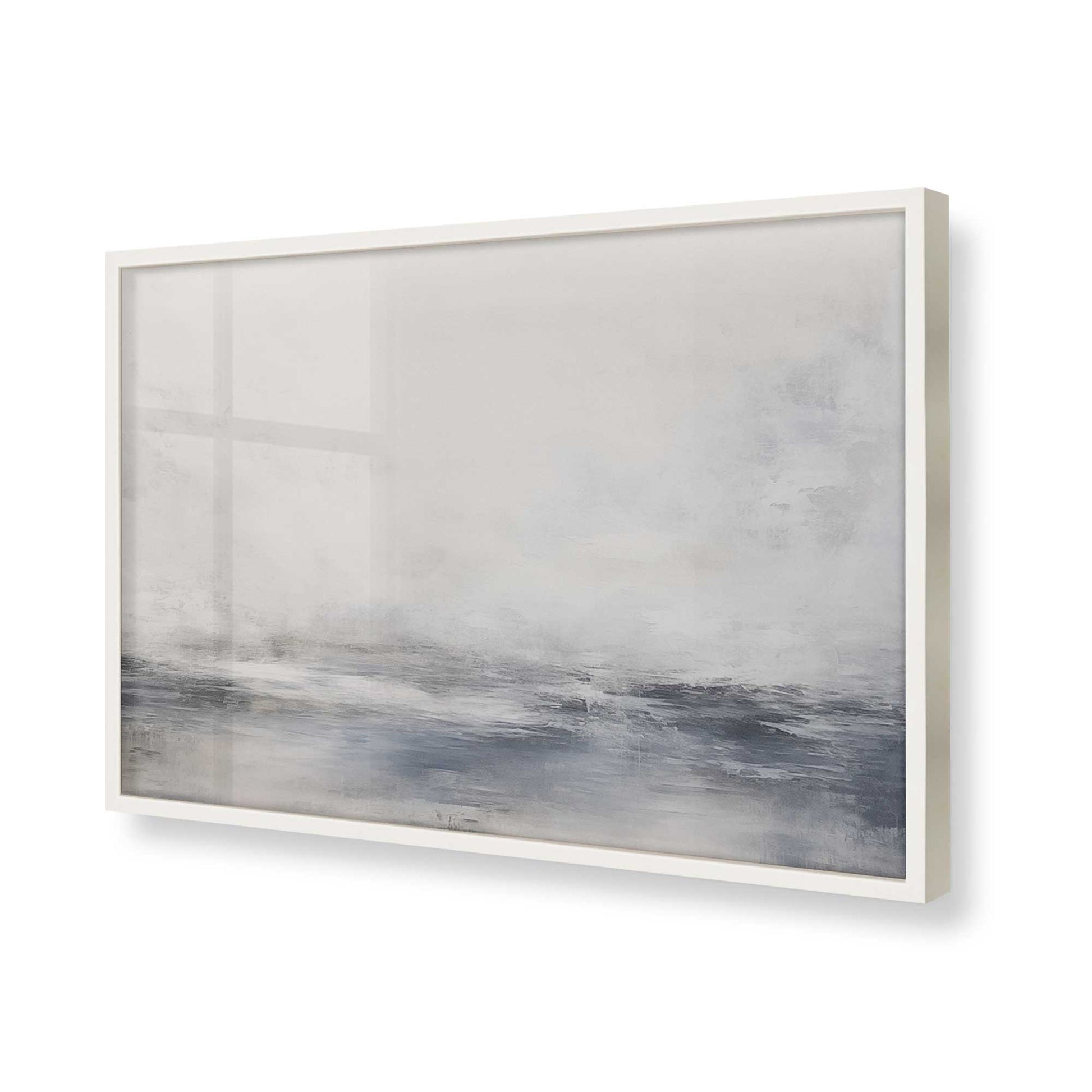 [Color:Opaque White], Picture of art in a Opaque White frame of the corner