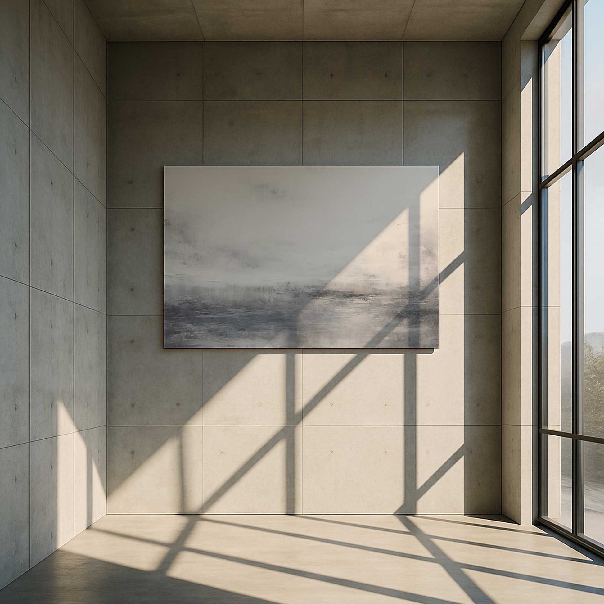 [Color:Stretched Canvas], Picture of art in a room
