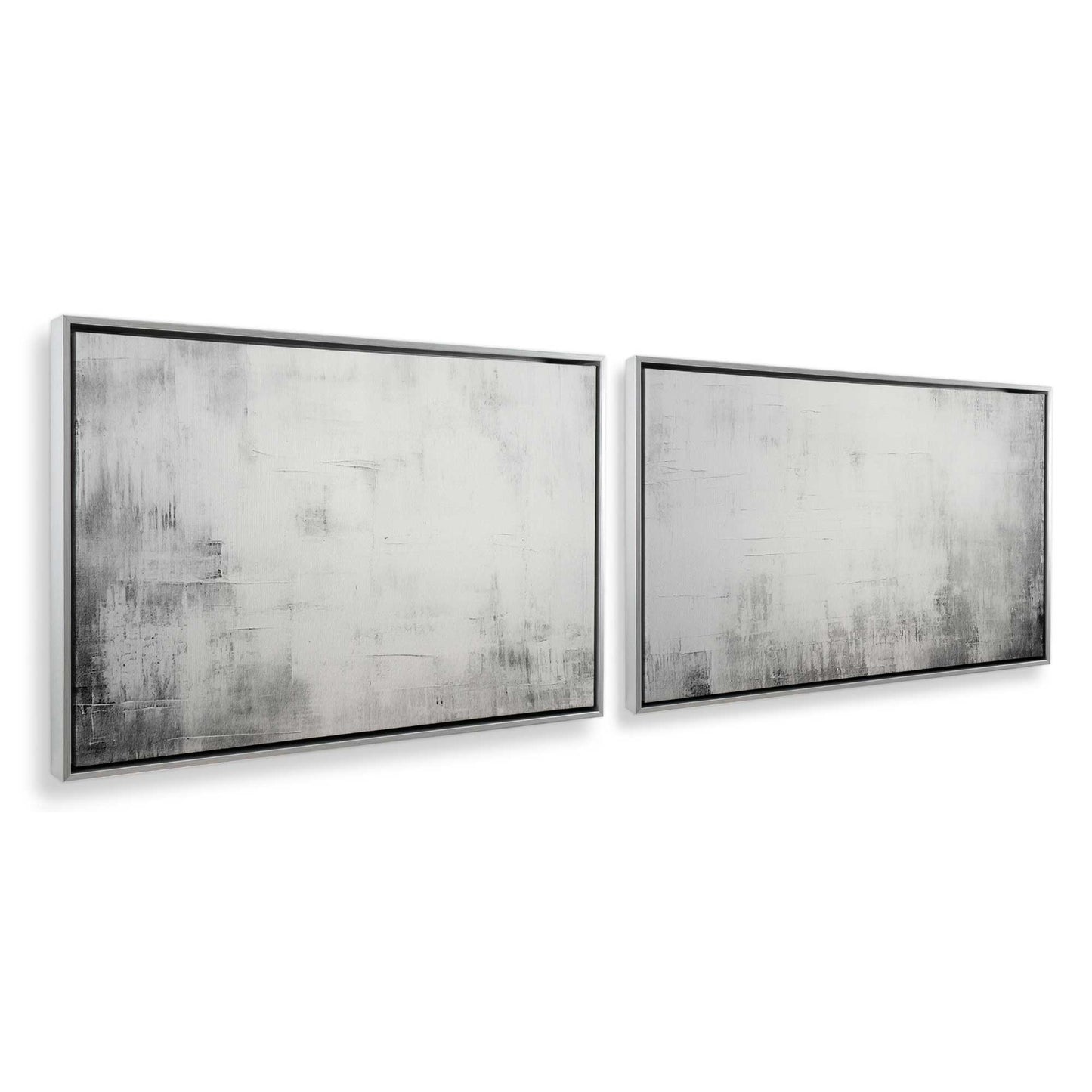 [Color:Opaque White], Picture of art in a White frame at an angle