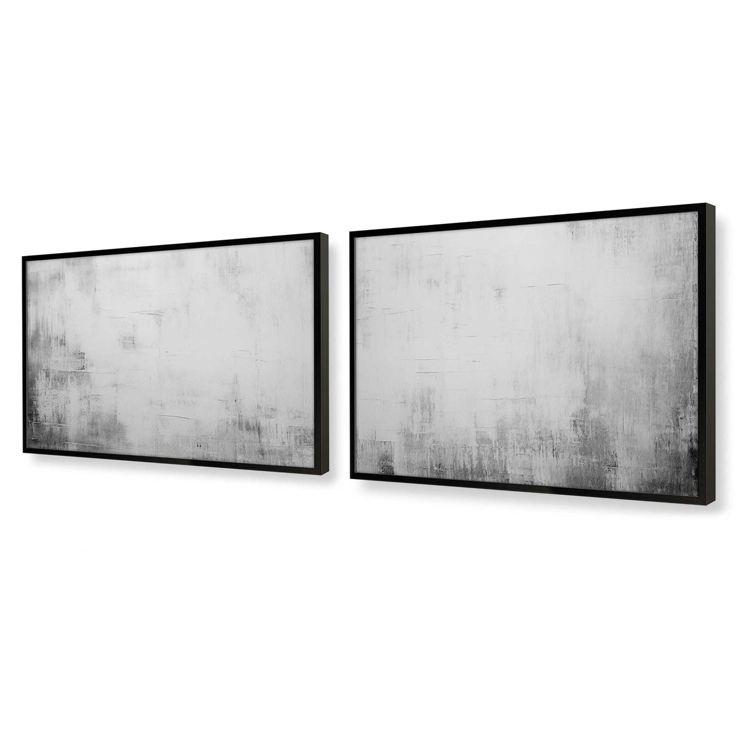 [Color:Satin Black], Picture of art in a Satin Black frame at an angle