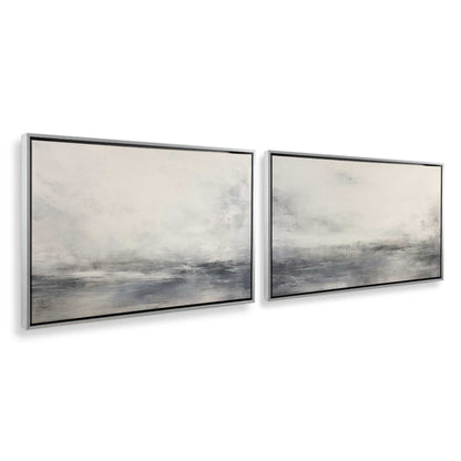 [Color:Opaque White], Picture of art in a White frame at an angle