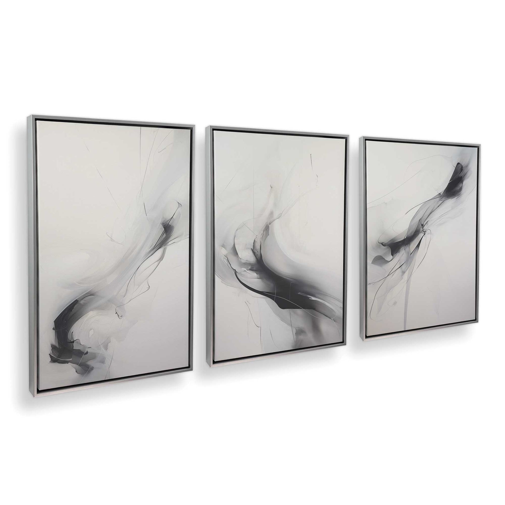 [Color:Opaque White], Picture of art in a White frame at an angle