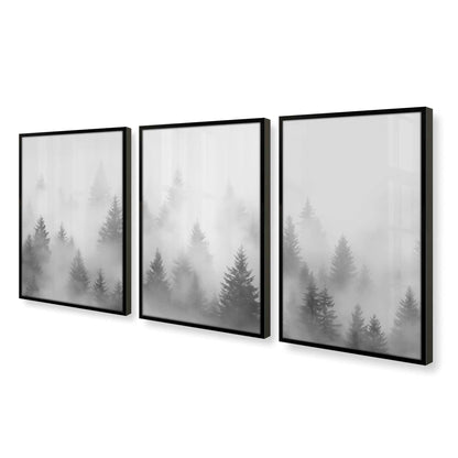 [Color:Satin Black], Picture of art in a Satin Black frame at an angle