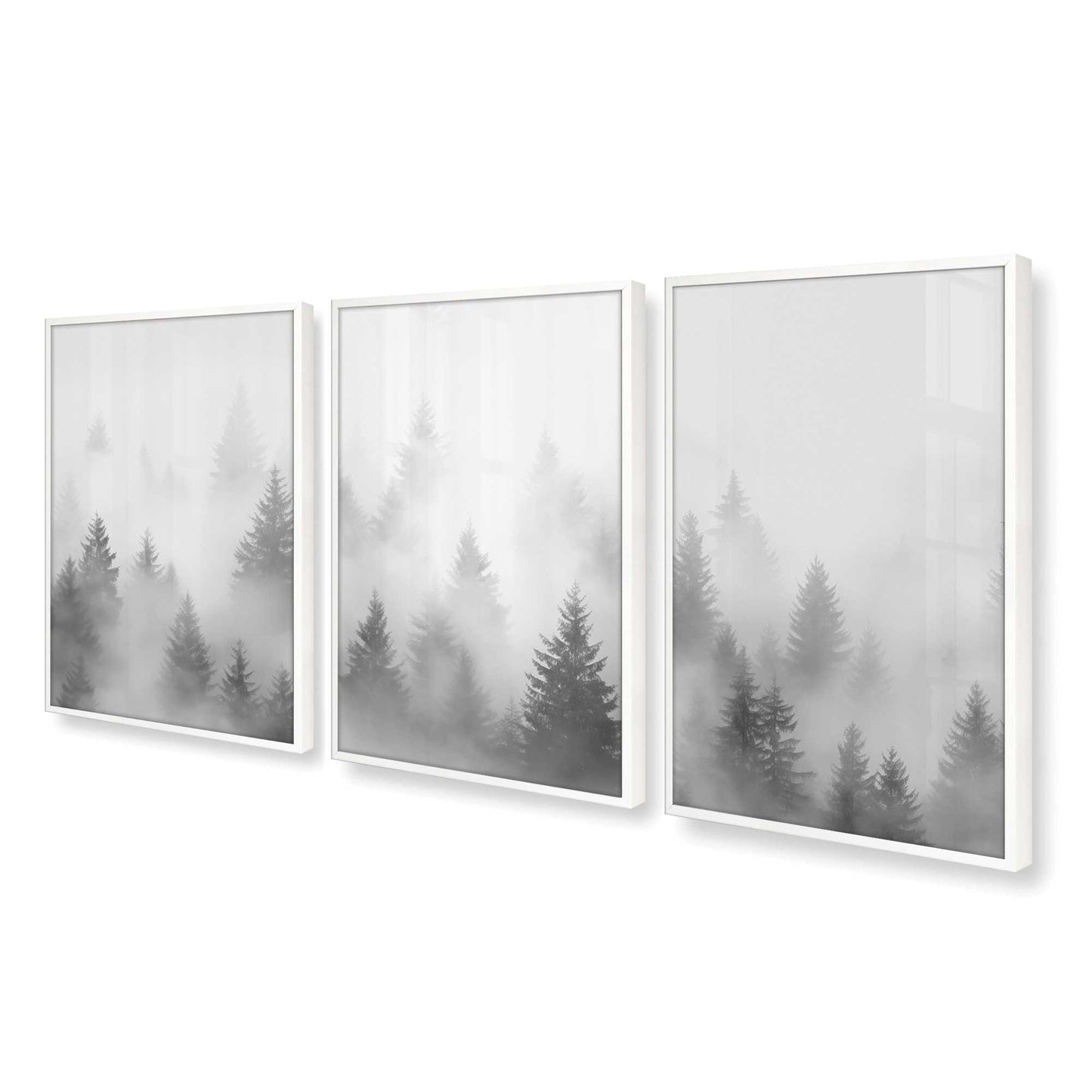 [Color:Opaque White], Picture of art in a Opaque White frame at an angle